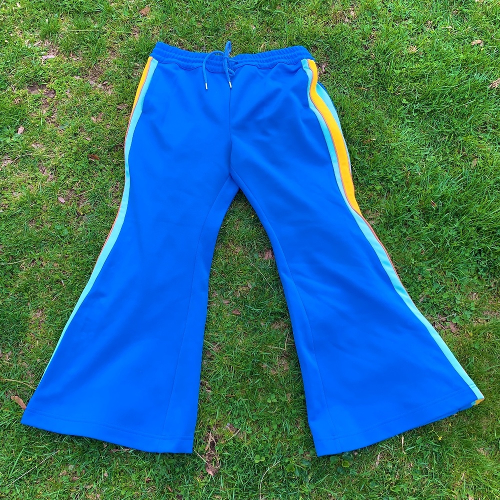 "Free People" wide leg lounge pants, L, EUC
